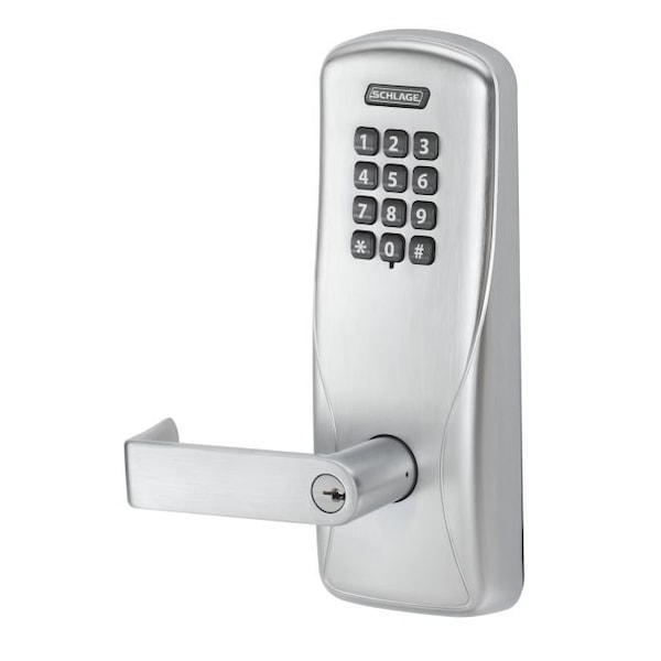 Schlage Electronics Standalone Keypad Programmable Electronic Lock Cylindrical Office Keypad Rhodes Lever with Small For CO100CY50KPRHO626B - main
